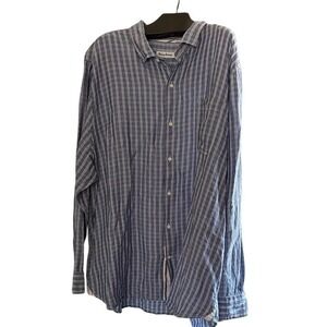 Tommy Bahama Mens Long Sleeve Button Down Shirt Blue. Big and tall XXXL 3XL‎